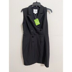 Sam Edelman Double-breasted Blazer Dress In Black Women’s Size 6 NWT